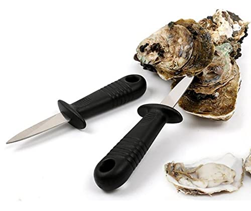 Bayli 2er Set Austernmesser mit Öse zum Aufhängen | Messer für Meeresfrüchte | praktischer Austernöffner | Muschelöffner aus Edelstahl mit Griff aus Kunststoff | Austernbrecher mit Fingerschutz Bayli 2er Set Austernmesser mit Öse zum Aufhängen | Messer für Meeresfrüchte | praktischer Austernöffner | Muschelöffner aus Edelstahl mit Griff aus Kunststoff | Austernbrecher mit Fingerschutz von Bayli