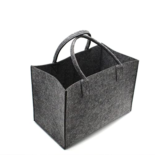 Baymate Kaminholztasche aus Filz Holztasche Filztasche Rechteckig mit Tragegriff Filztasche Shopper Tragetasche Einkaufstasch Handtasche von Baymate