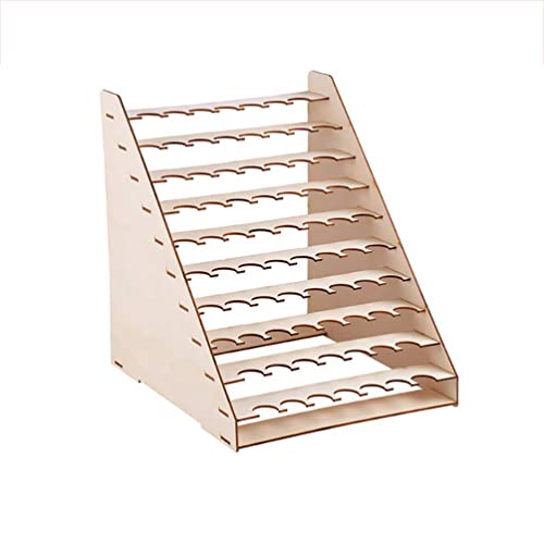 Baymate Lackierständer Modellbau, Farbständer für Werkstatt, Farbständer Basteltisch, DIY Organizer aus Holz, 18 Stile verfügbar von Baymate