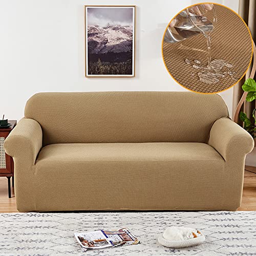 Baymate Sofabezug Couch Bezug Rutschfest Schonbezug Sofa für Wohnzimmer Stretch-Bezüge Couchbezug Elastische Jacquard Sofahusse mit Armlehnen von Baymate