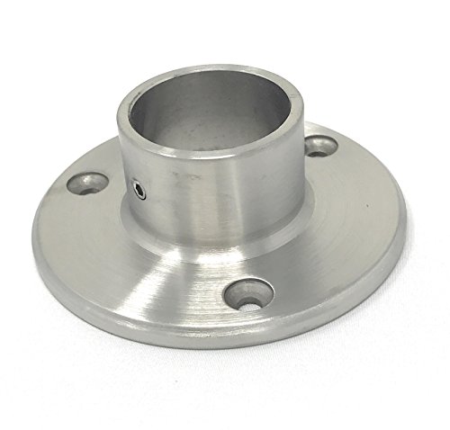 Bayram® 1 Stck Edelstahl Wandflansch Ø 33,7-48,2 Fitting Wandanschluss Wandhalter Rohr Halter inox (33,7) von Bayram