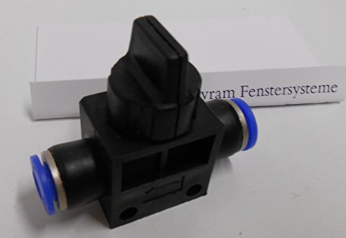 Bayram® Absperrhahn Steckverbinder Kugelhahn Anschluss Pneumatik Druckluft 4 mm von Bayram