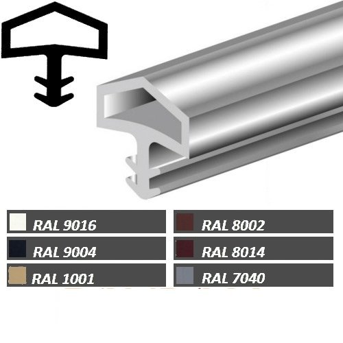 10m Türanschlagdichtung Bayram® Türdichtung Zimmertürdichtung M680 Deventer Farbe: weiß von Bayram