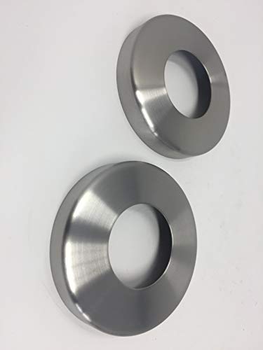 2 Stck Edelstahl Abdeck Rosette Ø 105 x 42,4 mm für Rohr Geländerpfosten Abdeckung von Bayram