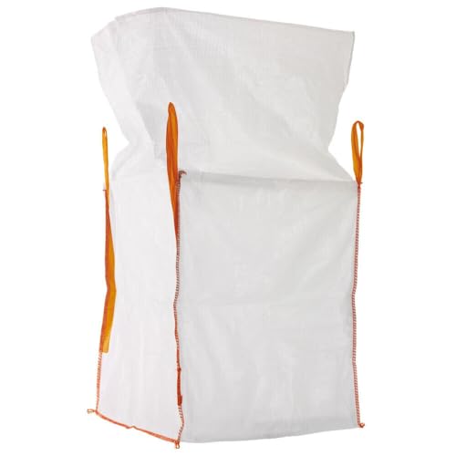 3 Stck Platten BIG BAG Sack Mineral Säcke Transport Entsorgung Plattenbag 1000 kg, 90 x 90 x 110 cm Norm: DIN EN ISO 21898 Material: Polypropylen Nennlast: SWL 1.000 kg von Bayram