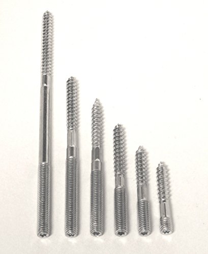 Bayram® 10 Stck Stockschrauben Stahl verzinkt mit Torx nach Auswahl (M12x100) von Bayram