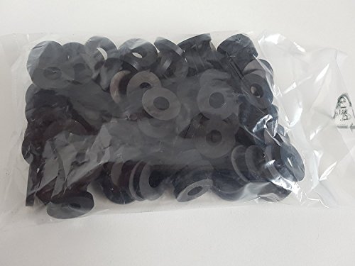 Bayram® 100 Stck Gummischeiben, Unterlegscheiben Gummi,Gummiunterlegscheiben ähnlich DIN 125 natur (M10 21x2) von Bayram