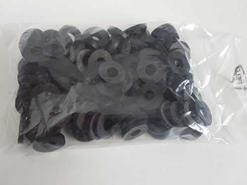 Bayram® 100 Stck Gummischeiben Unterlegscheiben Gummi Gummiunterlegscheiben M5 M6 M8 M10 (M6 16x3) von Bayram