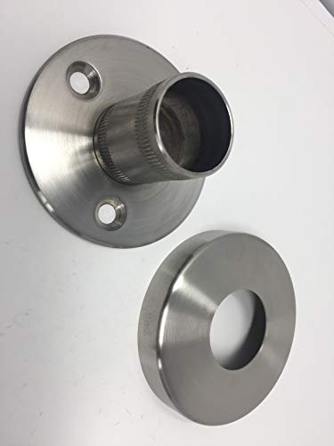 Bodenhalter Bodenanker 42,4x2 mm V2A Edelstahl Geländer Pfosten Befestigung mit Zubehör 1 Set mit Rosete von Bayram