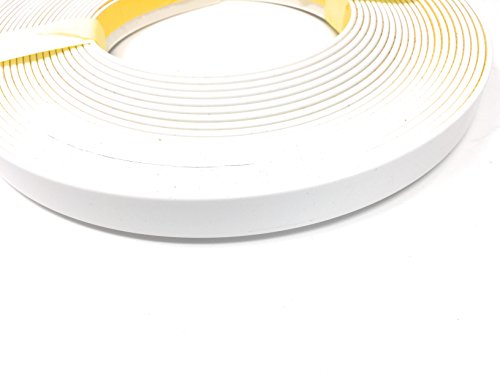 Flachleiste Abdeckleiste Klebeleiste Fensterleiste 20mm Länge 10m ohne Gummilippe von Bayram