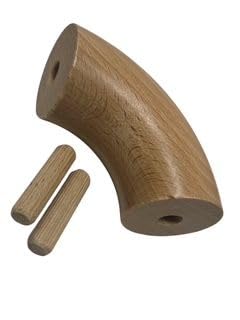 Handlaufbogen Holz Buche 90° für Handläufe mit Durchmesser 40mm von Bayram