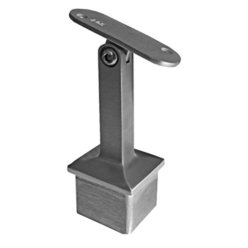 Handlaufhalter an die Wand - Vierkantrohr Handlaufhalter für Pfosten AISI304, 40x40x2/d40x40 von Bayram