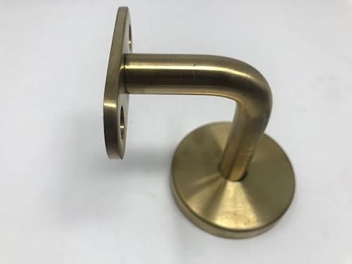 Handlaufträger Edelstahl Handlaufhalter Wandhalter Handlauf Messing brüniert GERADE FLACH von Bayram