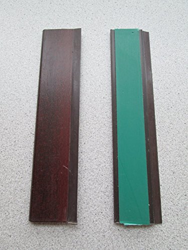Mahagoni Flachleiste Abdeckleiste Klebeleiste Fensterleiste 30mm Länge 5m mit Gummilippe Braun von Bayram