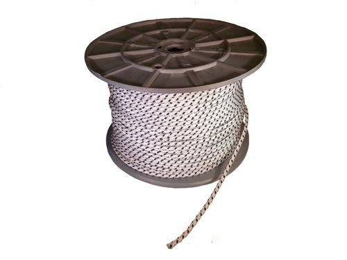 Rollladenschnur- Schnurband - Kordel für Rollladen 4,5mm Farbe: weiß/ schwarz von Bayram