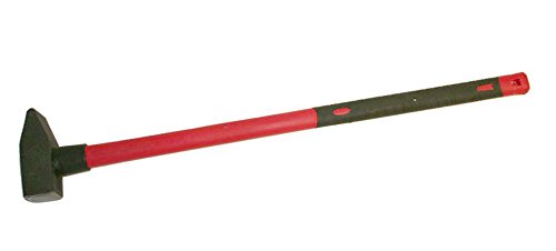 Vorschlaghammer 3 KG Hammer 3000 G Schlosserhammer Rot von Bayram