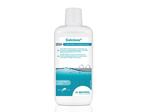 BAYROL Calcinex 1L - Haertestabilisator, verhindert Kalk- und Metallablagerungen im Pool bei hartem oder eisenhaltigem Wasser (z.B. Brunnenwasser) - Kalkstabilisator Pool von Bayrol