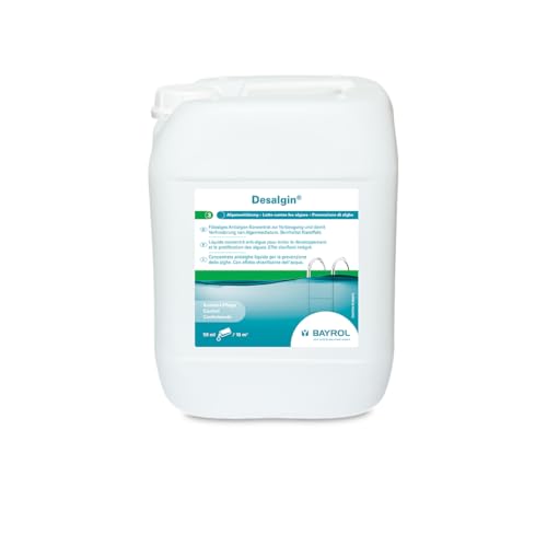 Bayrol Desalgin® 10 L - flüssiges Antialgen-Konzentrat zur Vorbeugung & Verhinderung von Algenwachstum im Pool - brillantes Poolwasser dank Klareffekt - ohne Kupfersulfat von Bayrol