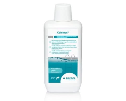 BAYROL Calcinex 1L - Haertestabilisator, verhindert Kalk- und Metallablagerungen im Pool bei hartem oder eisenhaltigem Wasser (z.B. Brunnenwasser) - Kalkstabilisator Pool von Bayrol