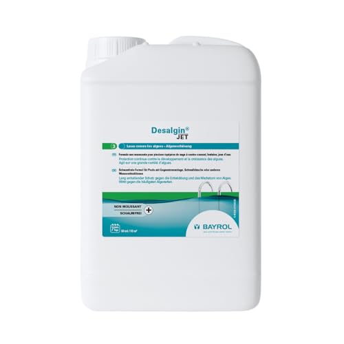 BAYROL Desalgin Jet 3 L - schaumfreies Antialgen-Konzentrat zur Verhinderung von Algenwachstum im Pool - Ideal für Pools mit Gegenstromanlagen / Wasserattraktionen - Ohne Kupfersulfat von Bayrol