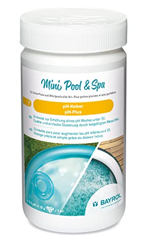 BAYROL Mini Pool&Spa pH-Heber 1kg - pH-Plus Granulat für Planschbecken, Whirlpool, Aufstellpool. Enthält Messlöffel von Bayrol