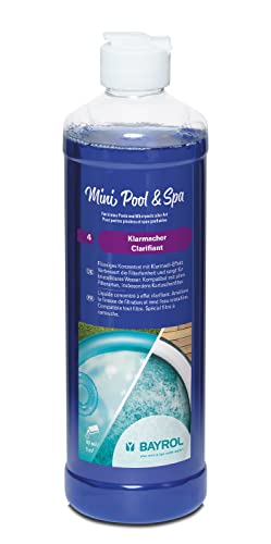 BAYROL Mini Pool&Spa Klarmacher 0,5 L - Konzentrierter Trübungsentferner mit Klarmach-Effekt - verbessert Filterfeinheit & sorgt für kristallklares Wasser | für alle Filterarten auch Kartuschenfilter von Bayrol