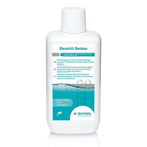 BAYROL Decalcit Becken - Saurer Poolreiniger zur Entfernung von Kalkablagerungen an Poolwänden und -böden - Hochwirksame Rezeptur - 1 L BAYROL Decalcit Becken - Saurer Poolreiniger zur Entfernung von Kalkablagerungen an Poolwänden und -böden - Hochwirksame Rezeptur - 1 L von Bayrol