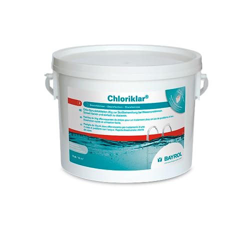 BAYROL Chloriklar - Schnell lösliche Chlortabletten 20g / Chlortabs 20g mit sehr hohem Aktivchlor Gehalt - organisch - 3 kg von Bayrol