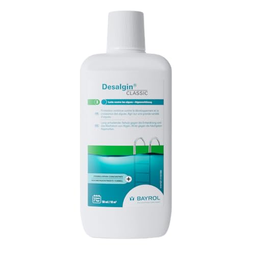 BAYROL Desalgin® CLASSIC 1L, Algenmittel Pool flüssig, Algenverhüter, Mittel gegen Algen im Pool - Wirkt gegen die häufigsten Algenarten. Enthält Klareffekt - Algizid für Pool ohne Kupfersulfat von Bayrol