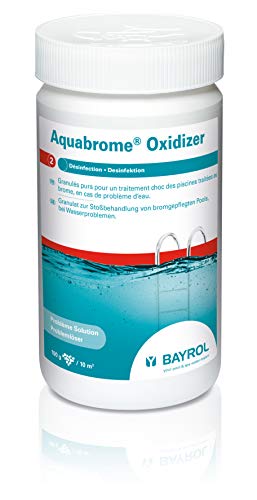 BAYROL Aquabrome Oxidizer 1,25 kg - Granulat zur Stoßbehandlung bei Wasserproblemen von bromgepflegten Pools - effektiver Brom Booster - einmalige Reaktivierung des verbrauchten Broms von Bayrol