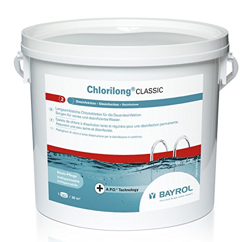 Bayrol Chlorilong Classic 5 kg Chlortabletten à 250 g zur Dauerdesinfektion von Bayrol