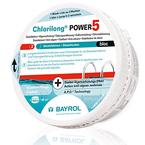 Bayrol Chlorilong Power 5 Bloc Maxi Chlortablette 650 g Dauerdesinfektion von Bayrol