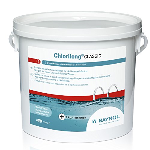 Bayrol E-Chlorilong Classic 5 kg Chlortabletten à 250 g zur Dauerdesinfektion von Bayrol