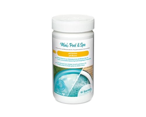 BAYROL Mini Pool&Spa pH-Senker 1,5kg – Reines pH-Minus Granulat – senkt pH-Wert - für Planschbecken, Whirlpool, Aufstellpool. Enthält Messlöffel von Bayrol