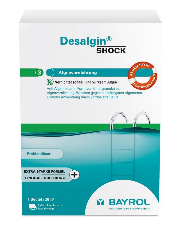 Bayrol Poolpflege Bayrol Desalgin® SHOCK 1,6KG Anti-Algenmittel in Form von Granulat von Bayrol