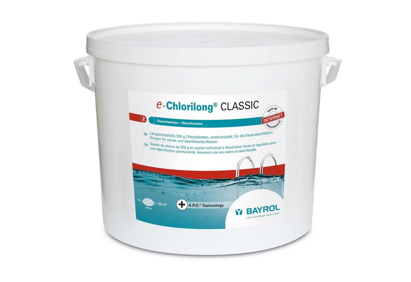 Bayrol Poolpflege Bayrol e-Chlorilong CLASSIC 10kg 200g-Tabletten Desinfektion Aktivchlo von Bayrol