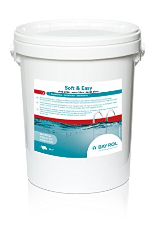 BAYROL Soft & Easy - Granulat-Kombination auf Aktivsauerstoff-Basis - 16,8 kg - für Desinfektion, Algenverhütung & Klareffekt - Wasserpflege für Pools - in vordosierten Beuteln - ohne Chlor von Bayrol