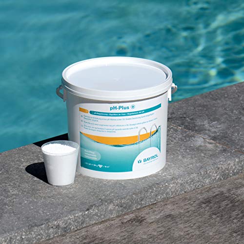 BAYROL pH-Plus 12kg - pH Heber Granulat für Pool - pH Wert Heber - Schnelle Anhebung des pH-Werts - enthält Dosierbecher - pH Plus Pool - pH Wert im Pool erhöhen von Bayrol