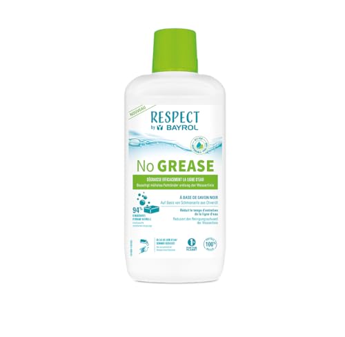 Respect by BAYROL No Grease 1L - Entfernt Fettablagerungen, für alle Pooloberflächen - Auf Basis von Seife hergestellt aus Olivenöl Respect by BAYROL No Grease 1L - Entfernt Fettablagerungen, für alle Pooloberflächen - Auf Basis von Seife hergestellt aus Olivenöl von Bayrol