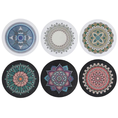 Bayseun Untersetzer Getränke Rund für Gläser 6er Set, Saugfähig Kieselalgenschlamm Glasuntersetzer in Weiß und Dunkel für Getränke, Bar, Tassen, Tischuntersetzer Getränkeuntersetzer, Küche Dekoratio Bayseun Untersetzer Getränke Rund für Gläser 6er Set, Saugfähig Kieselalgenschlamm Glasuntersetzer in Weiß und Dunkel für Getränke, Bar, Tassen, Tischuntersetzer Getränkeuntersetzer, Küche Dekoratio von Bayseun