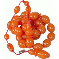 Tesbih Eski Alman Sıkma Kehribar Barış Bülbül Rosary Old German Bakelite Amber Faturan von Baytotal