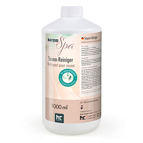 Bayzid 3 x 1 L SPA Saunareiniger Konzentrat mit Eukalyptusduft zur Reinigung von Sauna Holz Bayzid 3 x 1 L SPA Saunareiniger Konzentrat mit Eukalyptusduft zur Reinigung von Sauna Holz von Höfer Chemie