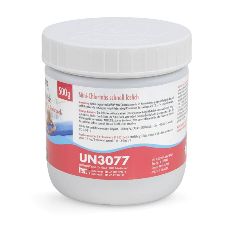 Bayzid Mini-Chlortabs 2,7g für Kleine Pools 2 x 500g von Bayzid