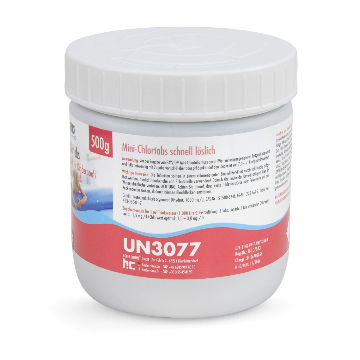 Bayzid Mini-Chlortabs 2,7g für Kleine Pools 4 x 500g Bayzid Mini-Chlortabs 2,7g für Kleine Pools 4 x 500g von Bayzid