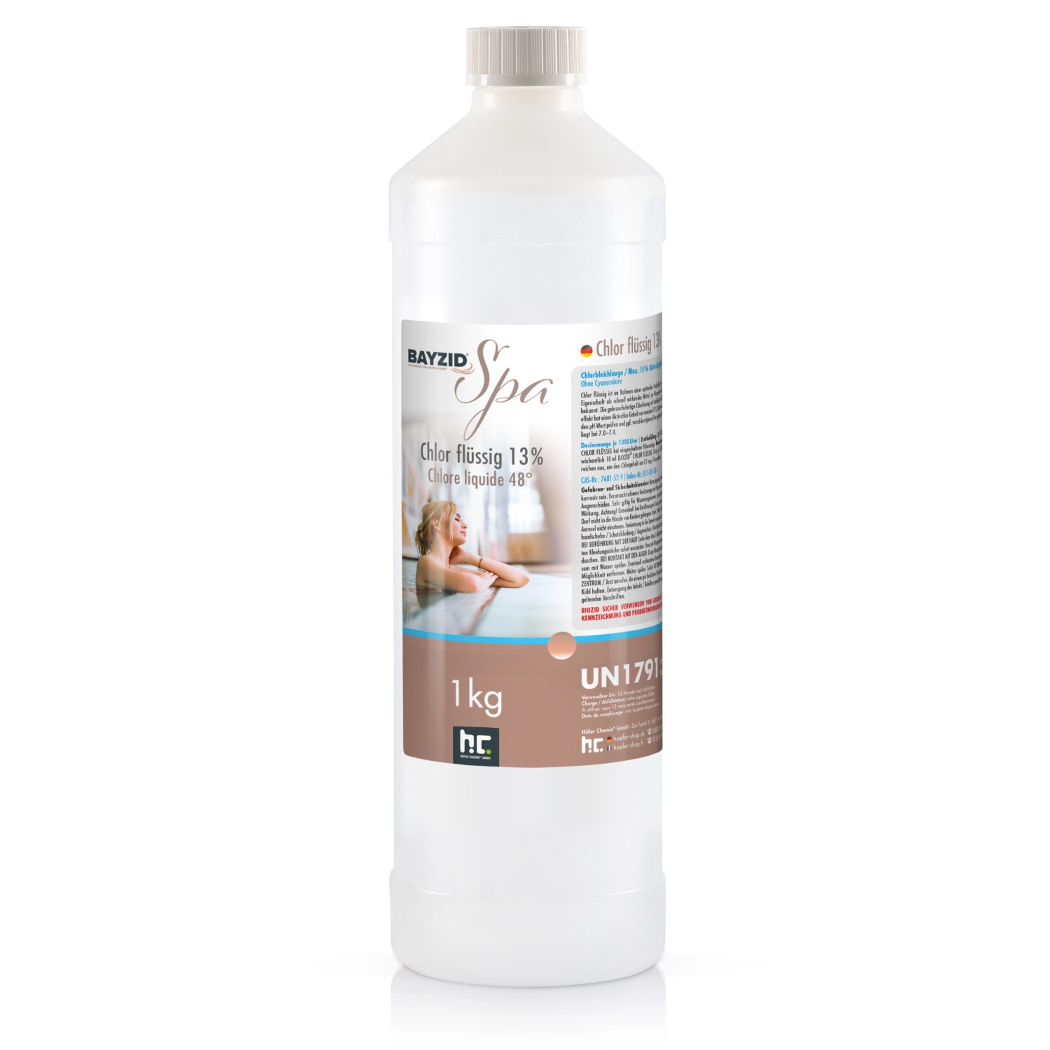 Bayzid Spa Chlor Flüssig für Whirlpools & Planschbecken 6 x 1kg Bayzid Spa Chlor Flüssig für Whirlpools & Planschbecken 6 x 1kg von Bayzid
