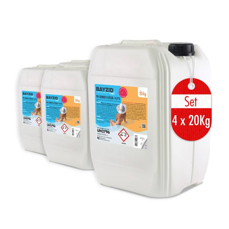 Bayzid pH Minus Flüssig 14,9% 4 x 20kg von Bayzid