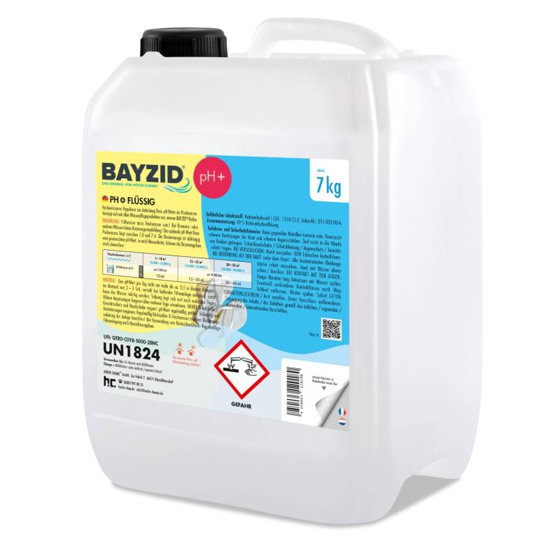 Bayzid pH Plus Flüssig  für Pools 7kg von Bayzid