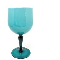 Blaue Hüllenvase Aus Glas von Bazaarologie