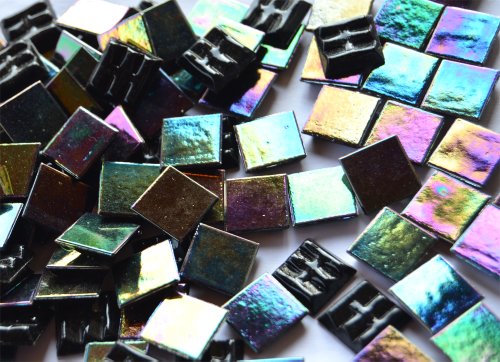 100 St. Glasmosaiksteine schimmernd 1,5x1,5cm schwarz, ca. 145g 100 St. Glasmosaiksteine schimmernd 1,5x1,5cm schwarz, ca. 145g von Bazare Masud e.K.