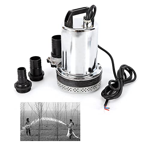 6000L/H Wasserpumpe DC Tauchpumpe Für Schmutzwasser Fäkalienpumpe Schmutzwasserpumpe Edelstahl-Pumpengehäuse Fischzuchtpumpe von Bazargame